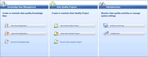 Configuration and Activity Monitoring of the Data Quality Services